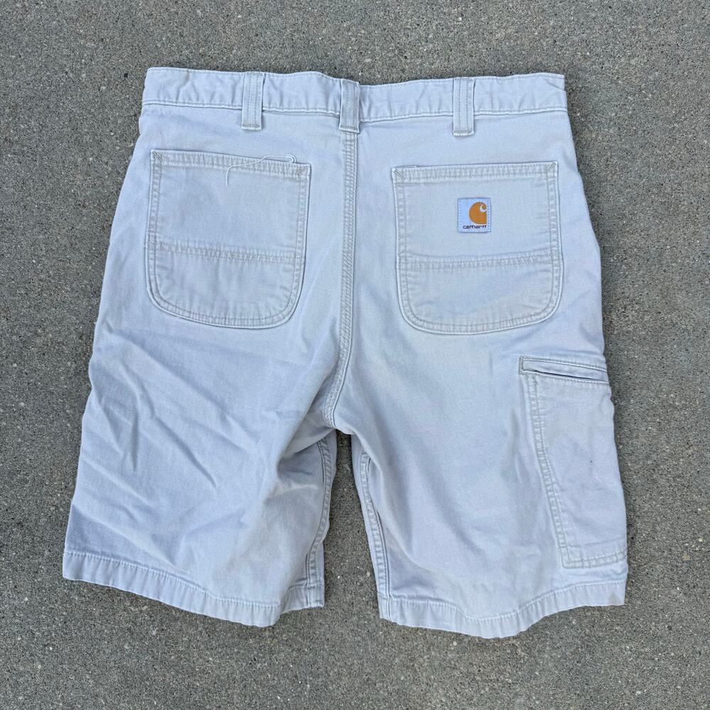 Carhartt Rigby 10" Shorts Tan Khaki Dungaree Regular Fit Size 33 102514-232